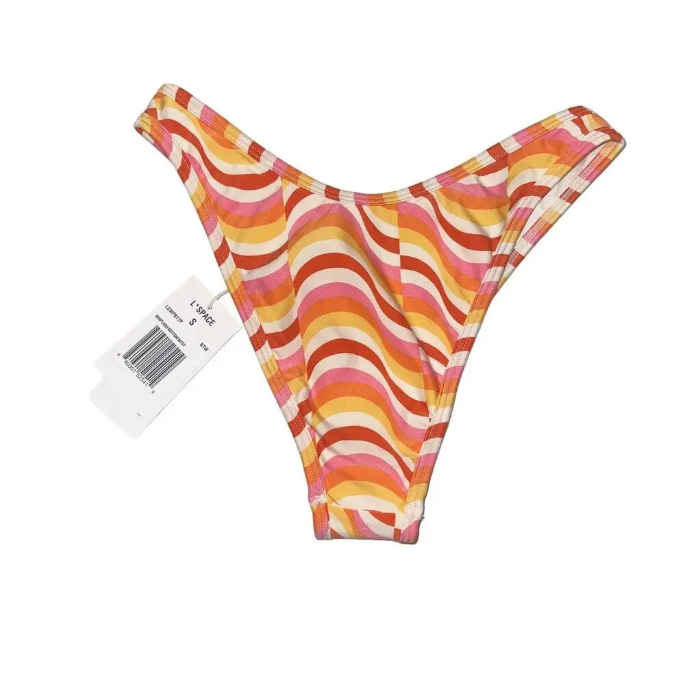NWT! L*Space Eco Chic Econyl Whiplash Bikini Bottom - Size Small